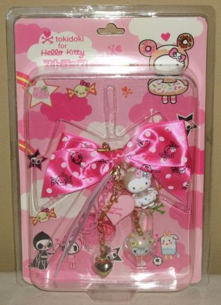 Tokidoki X Hello Kitty Donutella Mobile Phone Strap Charm Sanrio 2008 Rare