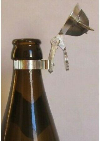 Viking Horn Helmet Beer Bottle Topper German Pewter Lid Made in Germany 2