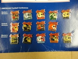Coca Cola Advertising Pins American Football Nfl Bowl Complet
