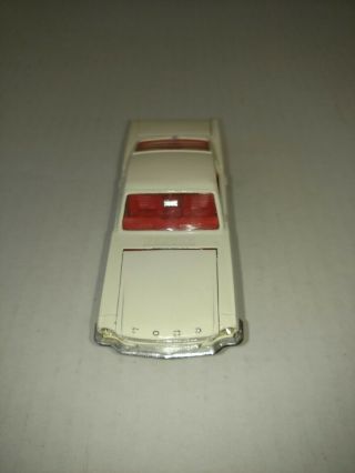 VINTAGE DINKY TOYS FORD MUSTANG FASTBACK 2,  2 WHITE WITH RED INTERIOR 4