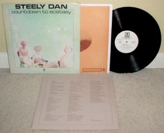 Steely Dan Countdown To Ecstasy Lp Rare Orig 1st Press Wl Promo Abc,  Insert