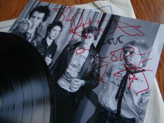 Sex Pistols Spunk Vinyl LP and signed photo BLA 169 1977 6