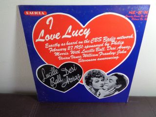 I Love Lucy Radiola Mr - 1090 / Radio Show Lp / Lucille Ball & Desi Arnaz