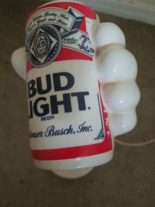 Vintage Bud Light Can Shaped Desk Lamp Budweiser Beer Office Light 5