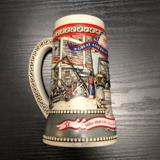 Miller High Life Beer Stein Mug Great American Achievements 2 The Model - T 1908