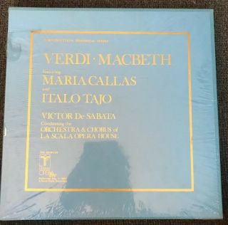Verdi Macbeth Lp Maria Callas,  Victor Di Sabata,  Orch Del Teatro Alla Scala—1952