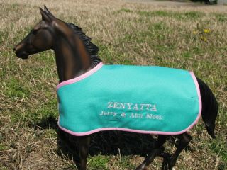 Zenyatta Embroidered Blanket Breyer Thoroughbred Race Horse