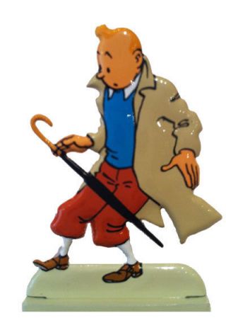 Tintin & The Calculus Affair Metal Figurine Rare Import