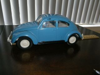 Vintage Tonka 52680 Blue Volkswagen Beetle Bug Car Pressed Steel Toy Car