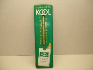 Vintage Kool Cigarette Outdoor Thermometer.  1950 
