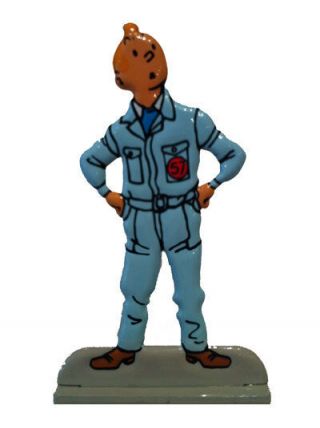 Tintin Metal Figurine From Destination Moon