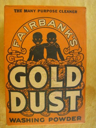 Fairbanks Gold Dust Washing Powder Vintage Americana Advertising
