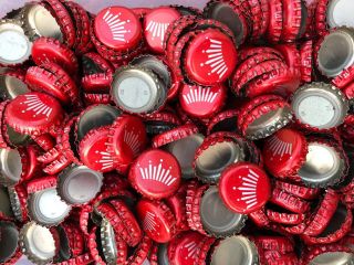 200 ( (red Budweiser Crown))  Beer Bottle Caps No Dents.
