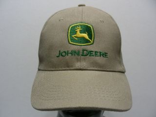 John Deere - Beige - One Size Adjustable Ball Cap Hat