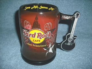 Hard Rock Cafe San Francisco Porcelain Ceramic Mug With Guitar Handle -