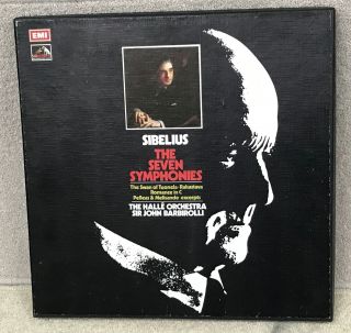 Sibelius Seven Symphonies The Halle Orchestra Sir John Barbirolli Vinyl Set 423