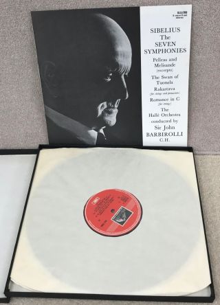 Sibelius Seven Symphonies The Halle Orchestra Sir John Barbirolli Vinyl Set 423 2