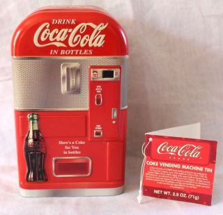 Vintage Coca Cola Have A Coke Vending Machine Coke Bottle Dispenser Tin