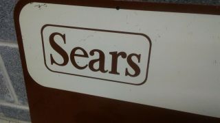 1970 ' s Sears ceiling sign CASHIER Extremely Rare 4