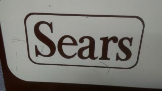 1970 ' s Sears ceiling sign CASHIER Extremely Rare 6