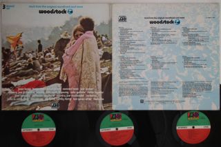 3lp Various Woodstock - Music From Soundtrack P5003a Atlantic Japan