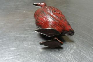 Cast Iron Metal Bank Red Goose School Shoes by Arcade Circa 1920 ' s 4