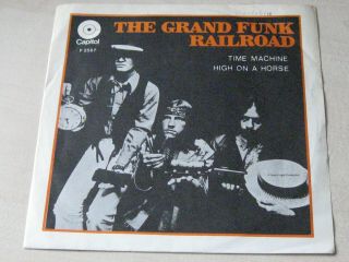 Grand Funk Time Machine/high On A Horse 1969 Sweden F2567 45 Vg,  /ex - Rare