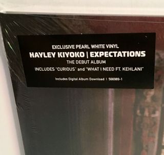 HAYLEY KIYOKO expectations WHITE VINYL Lp Record w/ fold - out Poster / 2