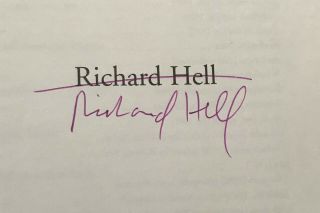RICHARD HELL Signed 
