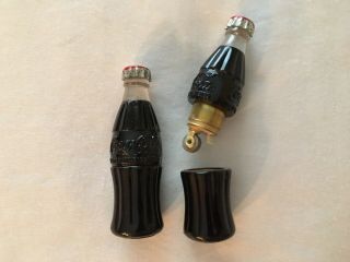 2 1950s Coca - Cola Bottle Shaped Novelty Cigarette Lighters - - Coke
