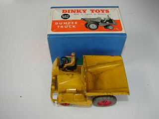 Vintage Dinky Toys Truck 562 Dumper Dump Truck Construction With Driver