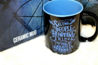 Supernatural Join The Hunt Black And Blue Ceramic Coffee Mug Family Business Nib