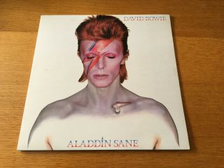 David Bowie - Aladdin Sane - 1973 Lp With Inner & Rare Fan Club Insert 3t/3t Vg,