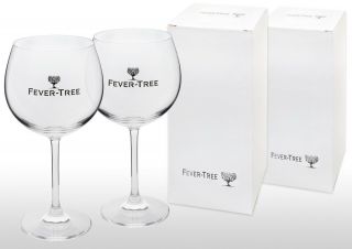 Boxed Fever Tree Balloon Glass X 2