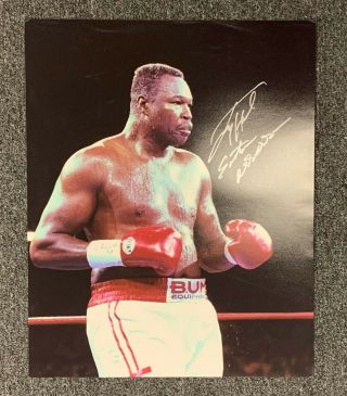 Larry Holmes Boxing Signed 16x20 Photograph Auto Autograph