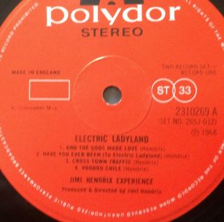Electric Ladyland Jimi Hendrix Experience Polydor 1968 vinyl 5