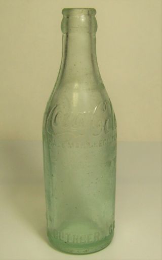 Straight Side,  Shoulder Script Coca - Cola Bottle Cuthbert,  Georgia