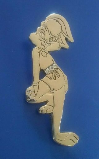 Wb Looney Tunes Lola Bunny Collectible Chrome Pin Rare Authentic L@@k