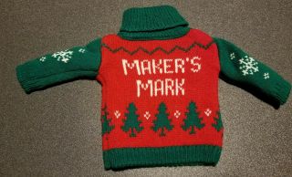 Makers Mark Ugly Christmas Bottle Sweater 2018 Edition Fits 750ml Maybe 1l