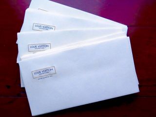 Louis Vuitton Trunk Maker Stationery Envelopes.  25