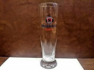 Paulaner Munchen Weissbier 0.  3l Swirled Beer Glass Pilsner Germany 8 " Tall