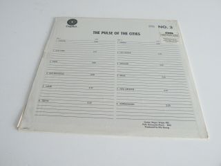 ROGER WEBB ' THE PULSE OF THE CITIES ' LP US CAPITOL MEDIA 1977 LIBRARY MUSIC FUNK 2