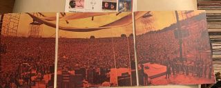 Vintage 1970 Woodstock Triple Set Cotillion Records SD 3 - 500 5