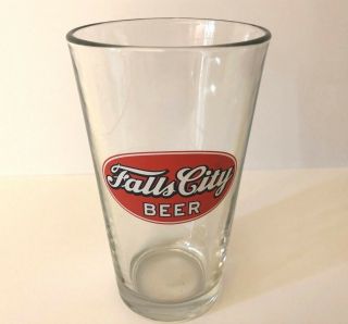 Falls City Beer Pint Beer Glass Rare Louisville Kentucky Brewery Barware Mancave