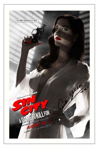 Eva Green Sin City 2 A Dame To Kill For Signed Photo Print Autograph Poster