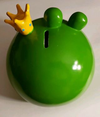 Leonard The Green Pig King Angry Birds Ceramic Bank 24 inches Around 4