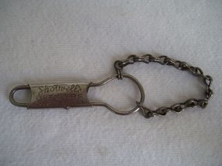 Antique Shotwells Checkers Candied Popcorn Advertising Premium Key Chain 3