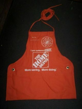 Adult Home Depot Full Apron With Pockets Never Worn Small/medium