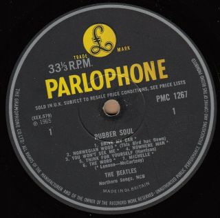 THE BEATLES Rubber Soul - UK 2nd Mono LP (1965) - John Lennon Paul McCartney 2