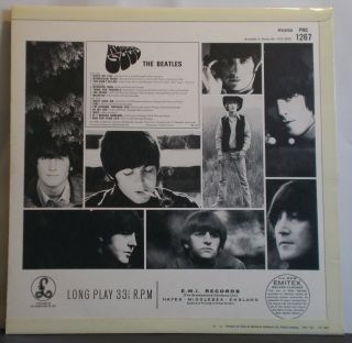 THE BEATLES Rubber Soul - UK 2nd Mono LP (1965) - John Lennon Paul McCartney 4